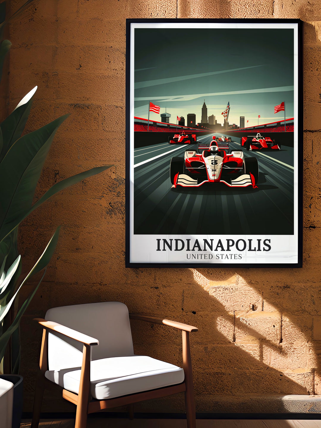 Indiana Wall Decor. Showcasing the scenic beauty of the Indianapolis Motor Speedway and skyline, these decor pieces are perfect for enhancing your living space with the charm of Indiana. Ideal for any room and decor style.