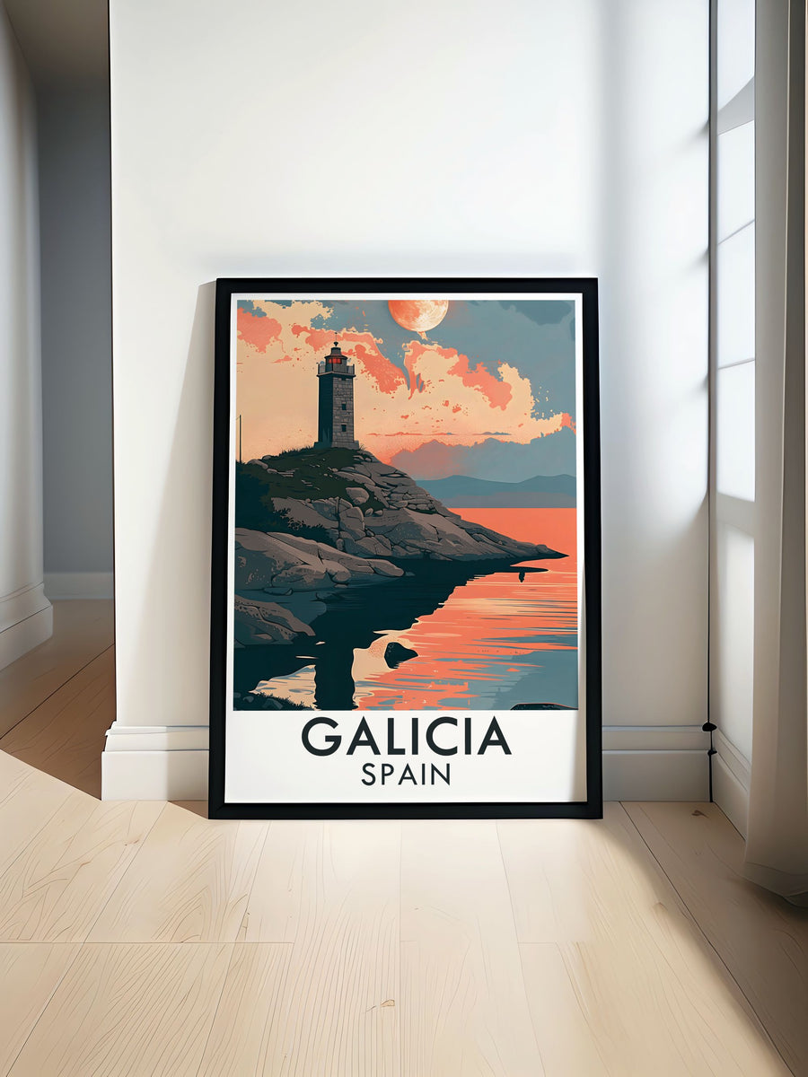 A captivating view of the Tower of Hercules, reflecting its role in maritime safety and exploration for nearly two millennia.