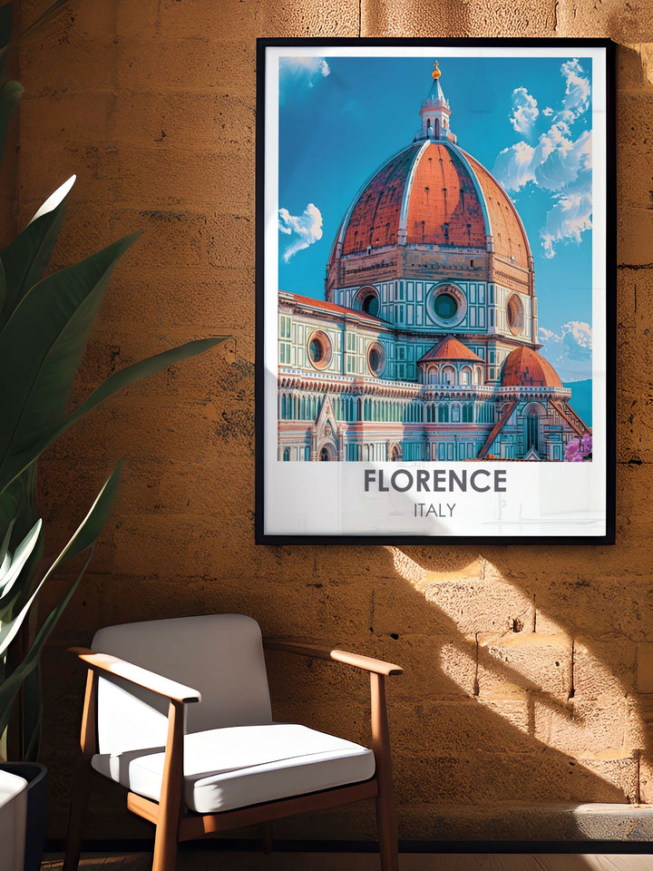 Modern wall decor featuring Florence Cathedral, capturing the elegance and grandeur of Italys Duomo.