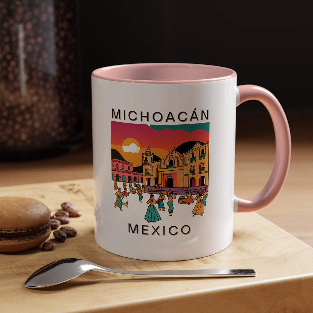 A beautifully crafted Michoacán Mexico mug perfect for coffee and tea lovers. Featuring artwork inspired by the region’s culture, it makes a meaningful gift or souvenir. Durable, dishwasher-safe, and microwave-safe for daily use.