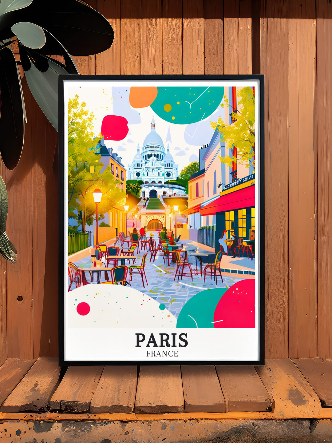 Stunning Paris Photo featuring Sacre Coeur Basilica and Montmartre. This photography print brings the beauty of Paris into your home with vibrant colors and exquisite details.