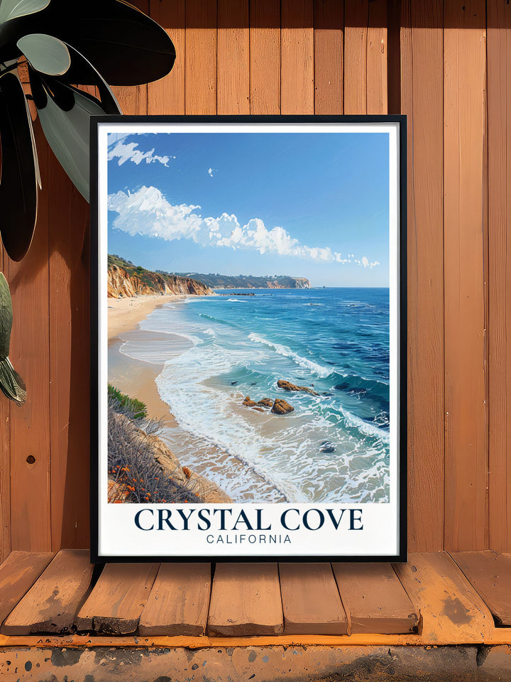 Discover the perfect California gift with this Crystal Cove State Park Beach artwork a thoughtful present for any occasion that captures the beauty and serenity of Crystal Cove State Park Beach making it a cherished keepsake for your loved ones.