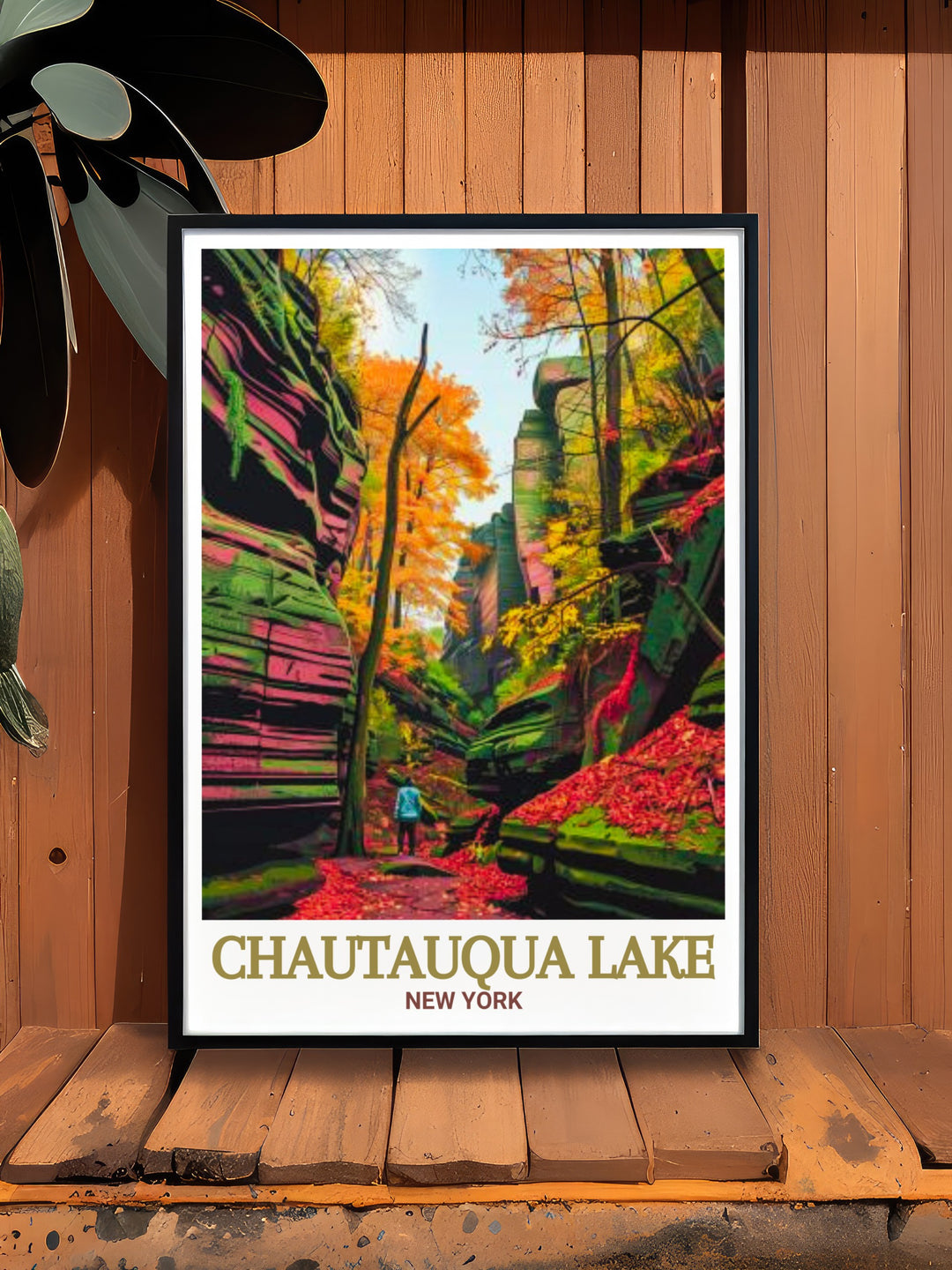 Capture the rugged allure of Panama Rocks Scenic Park with this canvas art, highlighting the ancient rock formations and dense forests that make this New York State park a natural wonder.