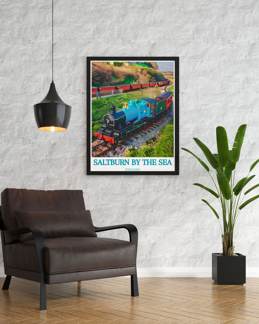 Stunning Saltburn Miniature Railway wall art featuring Saltburn by the Sea with highlights of Saltburn Railway and Hartlepool prints a perfect gift for anyone who loves British coastal scenery and history