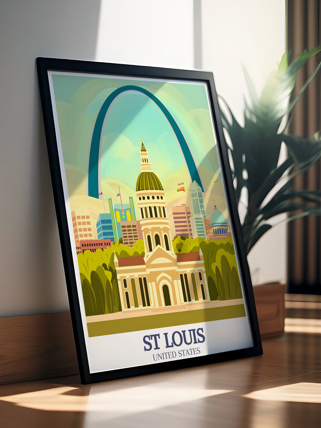 Beautiful Forest Park and Old Courthouse St Louis wall art capturing the rich cultural heritage and architectural beauty of Missouri stunning framed print for stylish home decor unique gifts for travelers and locals who appreciate fine city artwork