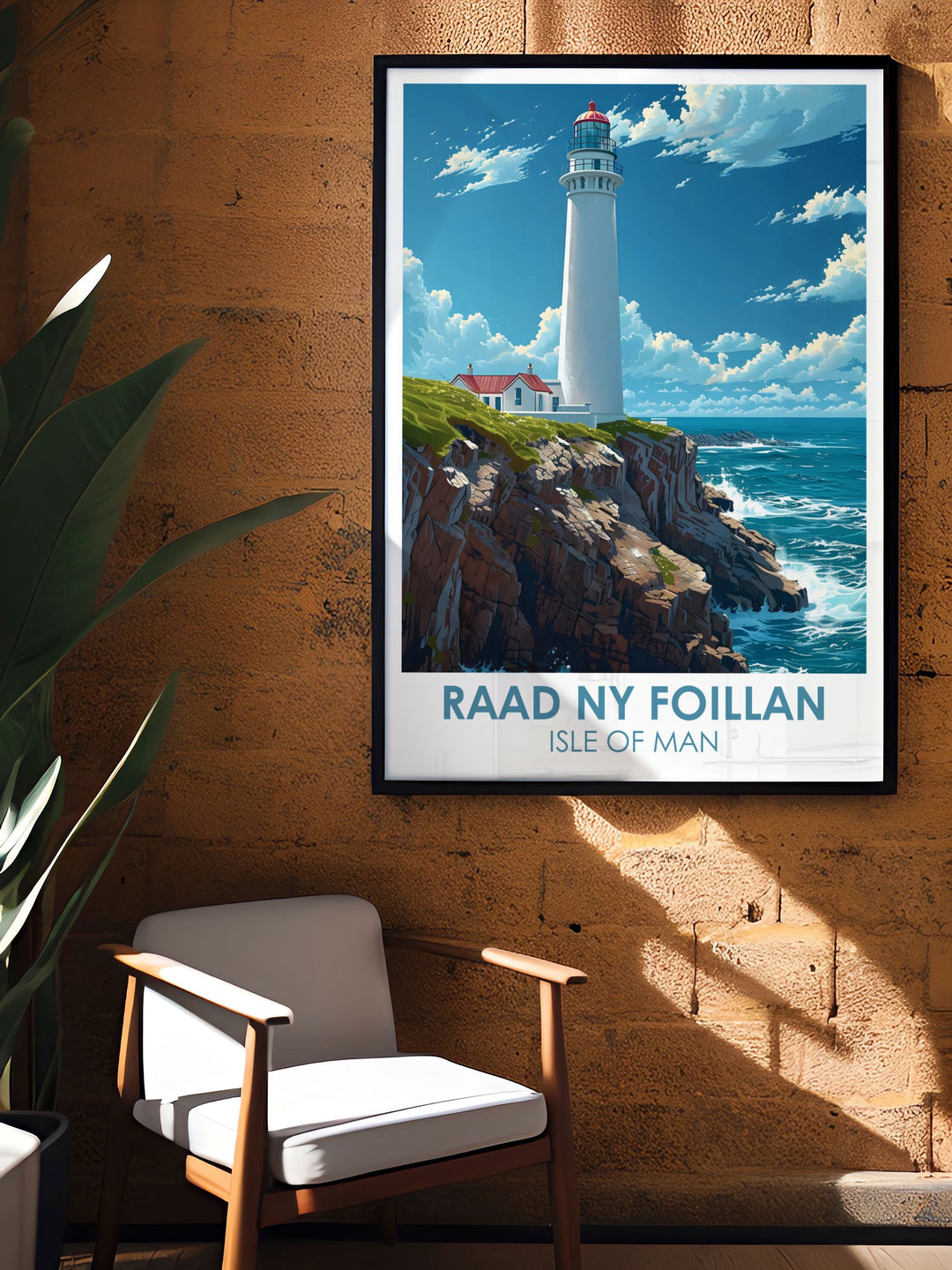 Isle of Man Print with The Sound artwork capturing the serene beauty of coastal paths and scenic views ideal for adding sophistication and elegance to your home decor