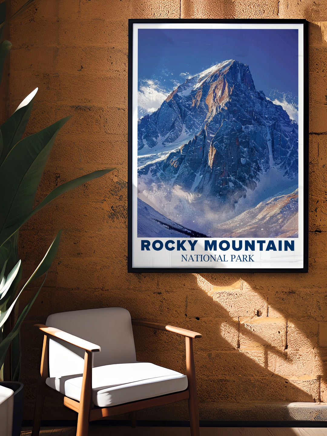 Long Peak artwork depicting the scenic beauty of Rocky Mountain National Park with its majestic peak and tranquil surroundings a perfect addition to any nature lovers collection or as a unique gift