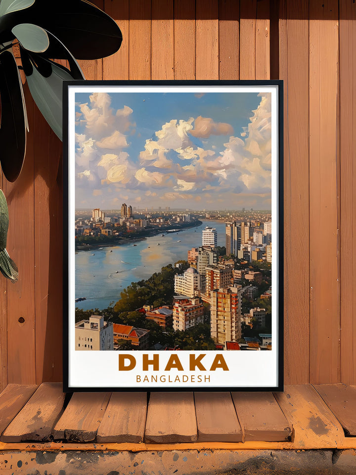 Beautiful Dhaka Photo showcasing the architectural beauty and lively streets of the city. This Dhaka print is perfect for enhancing your home decor and makes an excellent gift for anniversaries birthdays or Christmas.