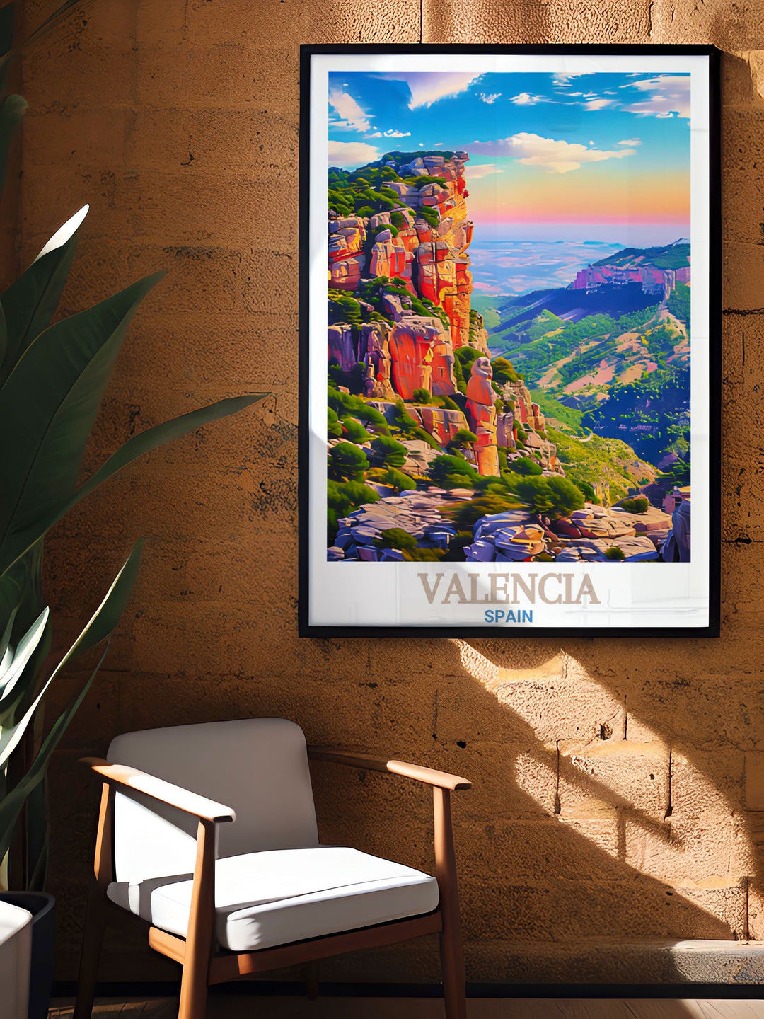 Featuring the historic city of Valencia and the natural beauty of El Garbí, this wall art is a celebration of Spains cultural and natural wonders. The poster is perfect for travel lovers who wish to bring the essence of Spains diverse landscapes into their home decor.