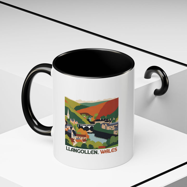 Experience the allure of Llangollen through this exquisite Wales mug. Its artistic design captures the beauty of Welsh landscapes, making it perfect for coffee or tea lovers. Durable and dishwasher-safe, it is an ideal keepsake or a delightful gift for loved ones.