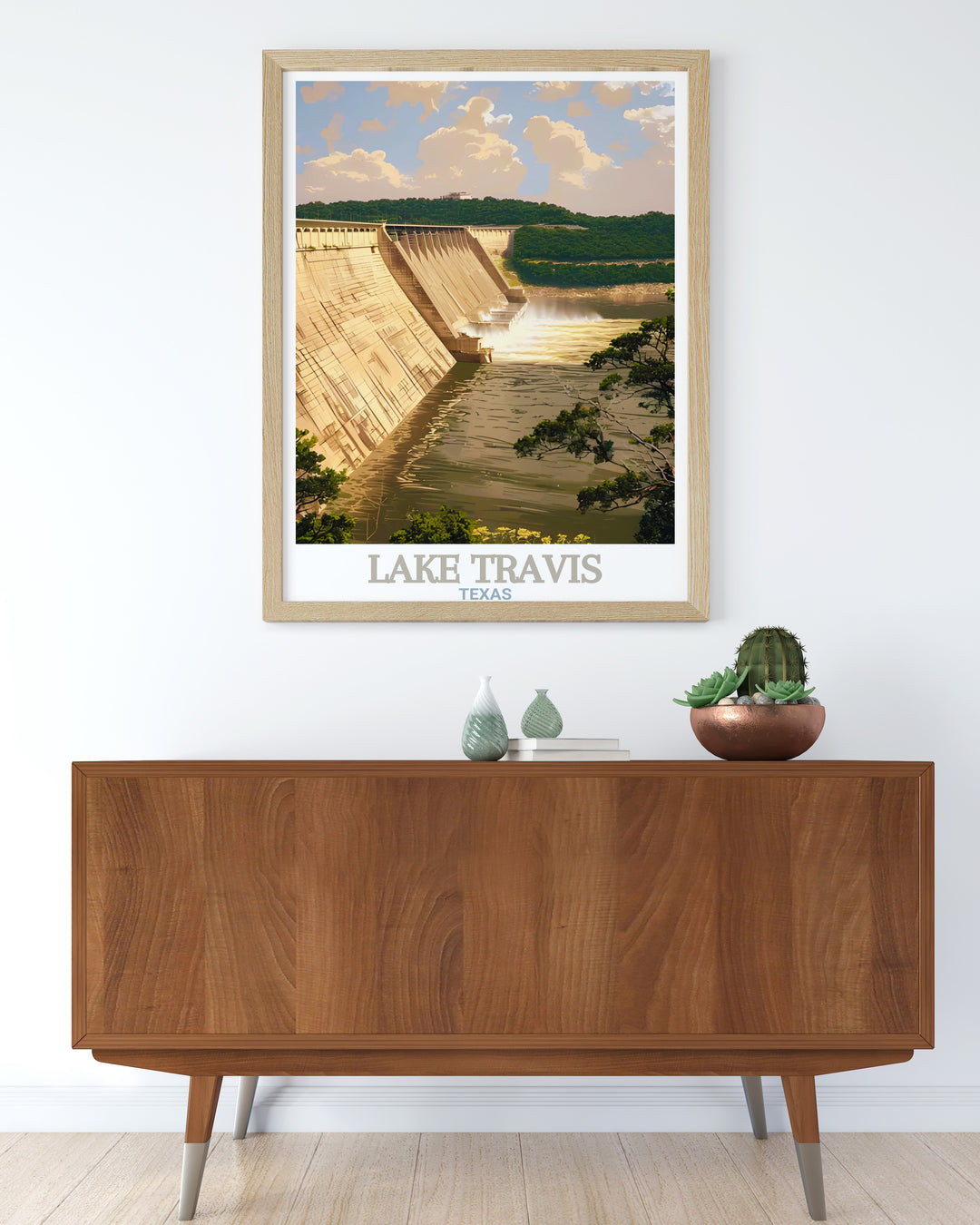 This Lake Travis and Mansfield Dam wall print captures the beauty and charm of one of Texass most picturesque locations. A perfect gift for art lovers, travelers, or anyone looking to elevate their home décor with scenic artwork.