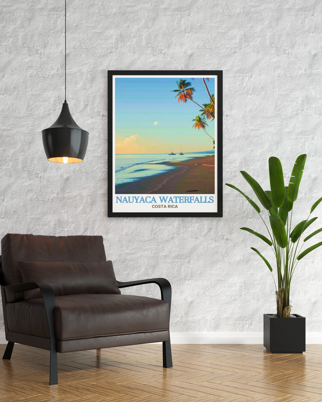 Elevate your home decor with a breathtaking Dominical Beach print showcasing the pristine sands and lush surroundings of Costa Rica perfect for any room this artwork brings the beauty of nature into your home with vibrant colors and detailed design that will impress