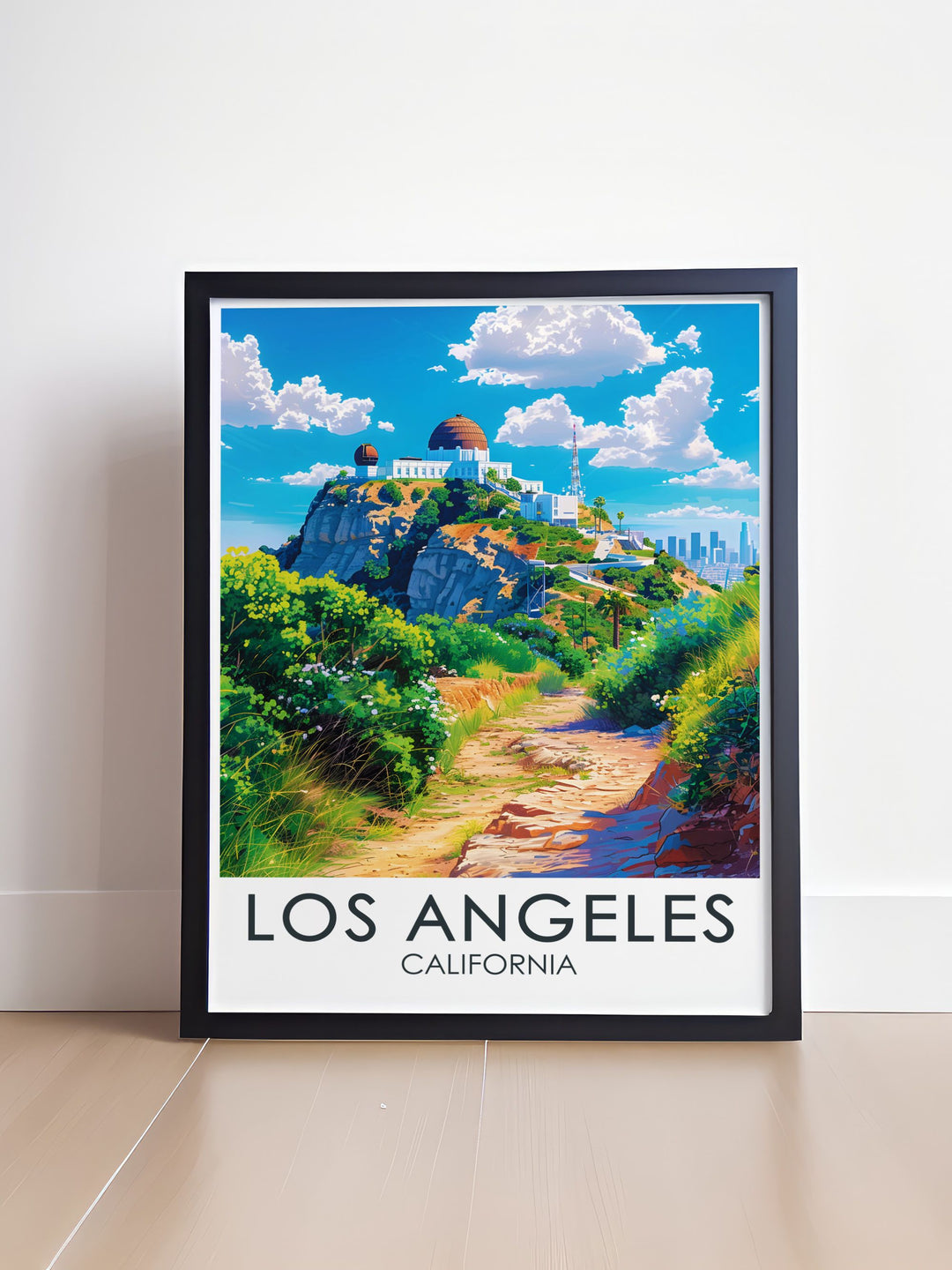 Griffith Observatory wall art showcasing the stunning views of Los Angeles perfect for adding sophistication and elegance to your home decor a unique and meaningful addition to your collection of California prints and Los Angeles photos