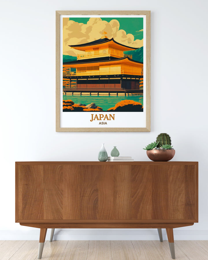 This Osaka travel poster captures the citys energy, blending modern architecture with traditional landmarks. A great gift for anyone who appreciates Japanese culture, this poster adds a splash of color and vibrancy to any space. Perfect for lovers of urban cityscapes and travel art.