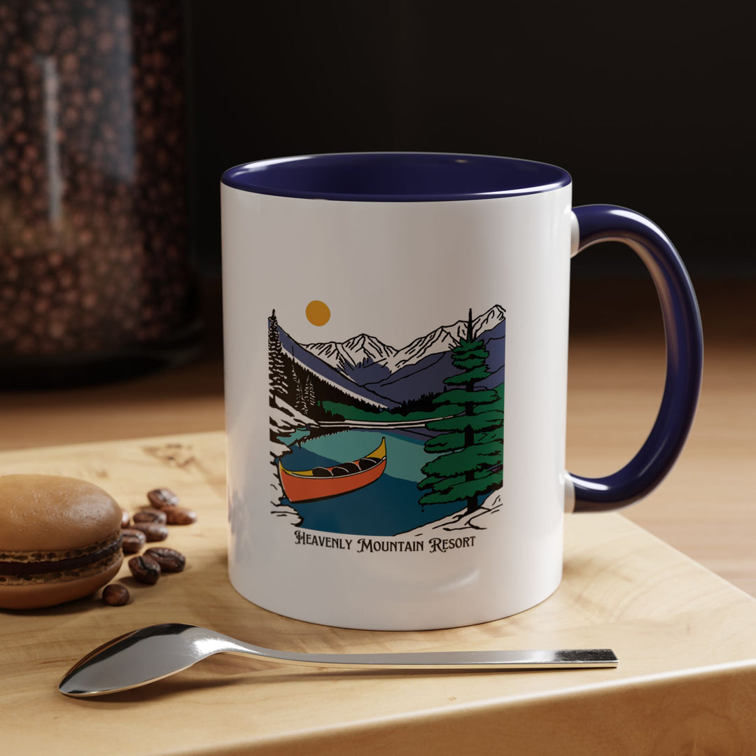 A beautifully designed Heavenly Mountain Resort mug celebrating the stunning ski resort's landscape. Perfect for coffee and tea lovers, it features vibrant artwork inspired by the resort’s natural beauty. Dishwasher safe and microwave safe for convenience.