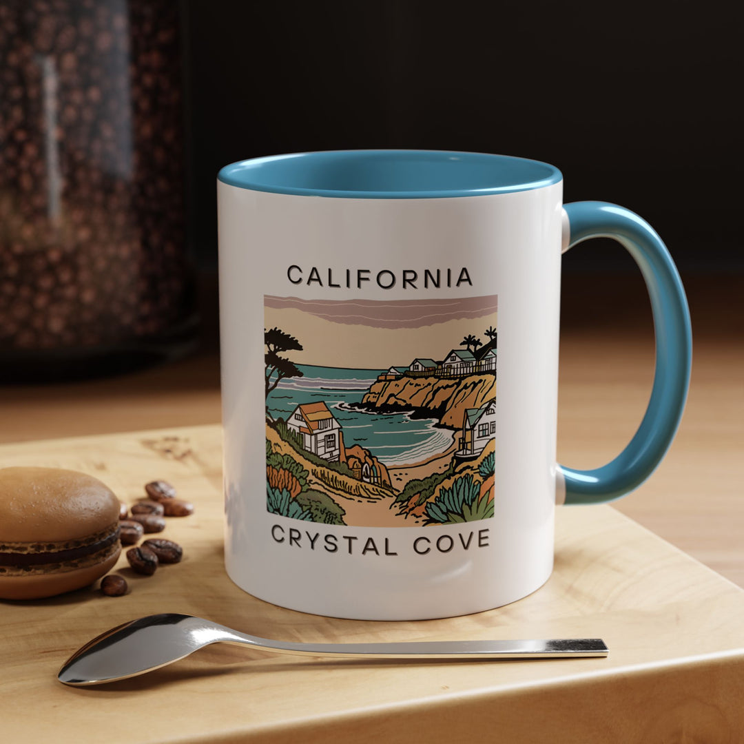 Enjoy the scenic beauty of Crystal Cove with this California mug, showcasing intricate artwork of the coastline. Perfect for coffee or tea lovers, this durable and dishwasher-safe mug is a thoughtful gift for anyone who loves the California beaches.