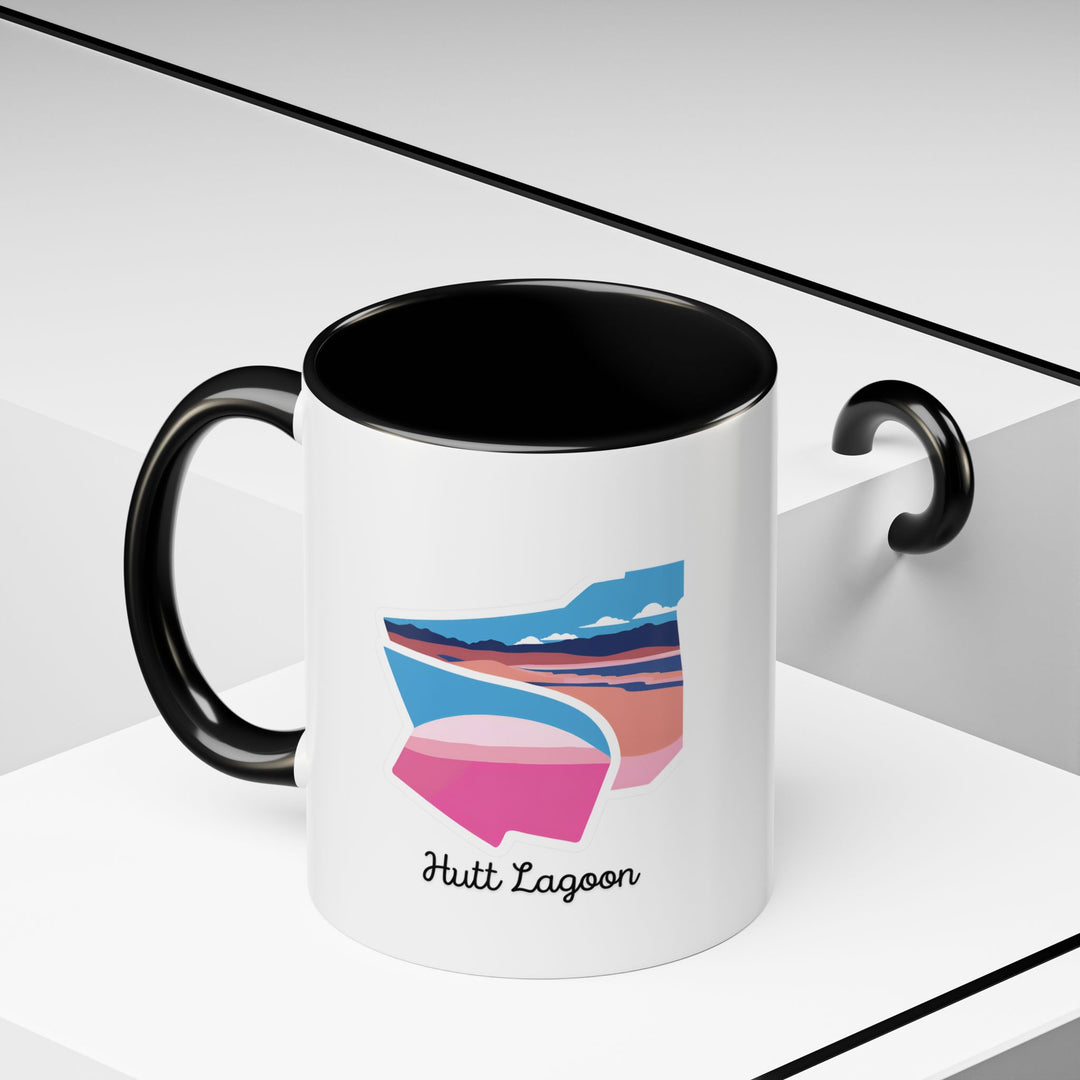 Celebrate the serene beauty of Hutt Lagoon with this premium ceramic mug, designed for coffee or tea lovers. Featuring intricate artwork, it is dishwasher-safe and makes an excellent gift for any occasion.