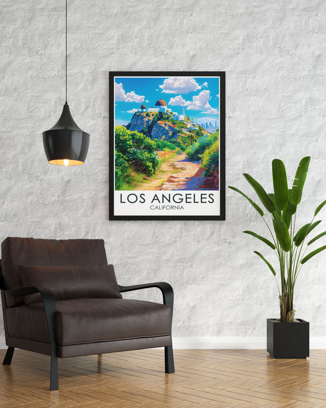 Beautiful Los Angeles print featuring Griffith Observatory an ideal piece for enhancing any space with its captivating views and architectural beauty perfect for traveler gifts and holiday presents a must have for art collectors