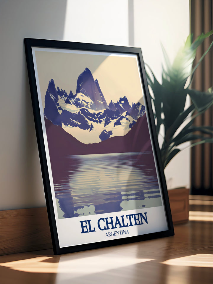 Featuring Mount Fitz Roy and the peaceful waters of Laguna de los Tres, this Canvas Art makes a bold statement in any room. A beautiful tribute to one of Patagonias most stunning regions.