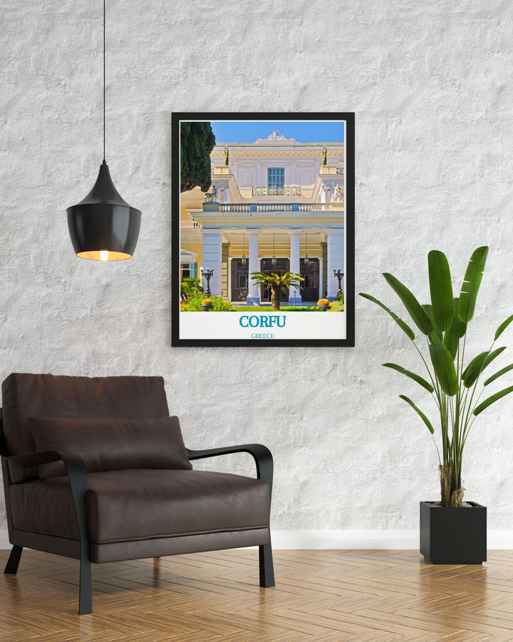 Achilleion Palace framed prints from Corfu Greece a stunning centerpiece for your home