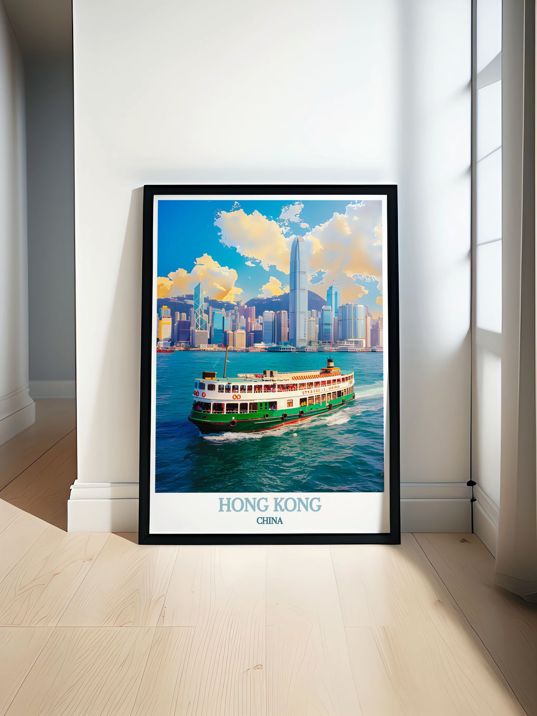 This art print showcases the cultural depth of Hong Kong, featuring landmarks and scenes that reflect its rich history and vibrant life. Ideal for those who love exploring new cultures, this poster brings the heart of Hong Kong into your decor.