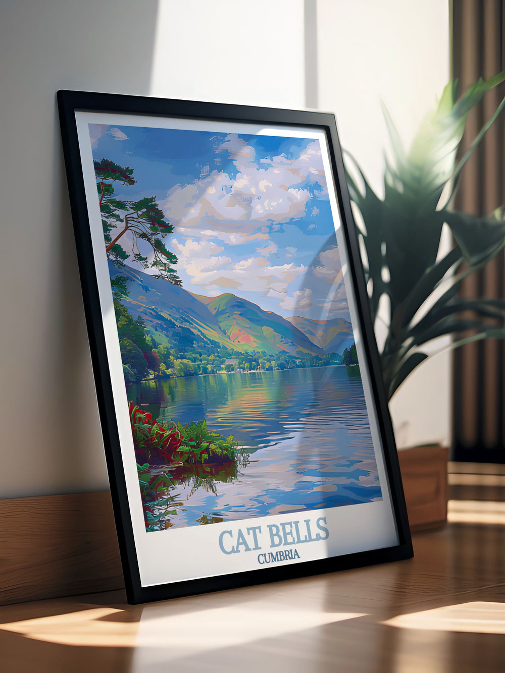 Beautiful Derwentwater prints that bring the picturesque scenery of the Lake District into your home perfect for UK home decor these Cumbria travel prints make an excellent addition to your wall decor and a thoughtful gift for nature lovers.