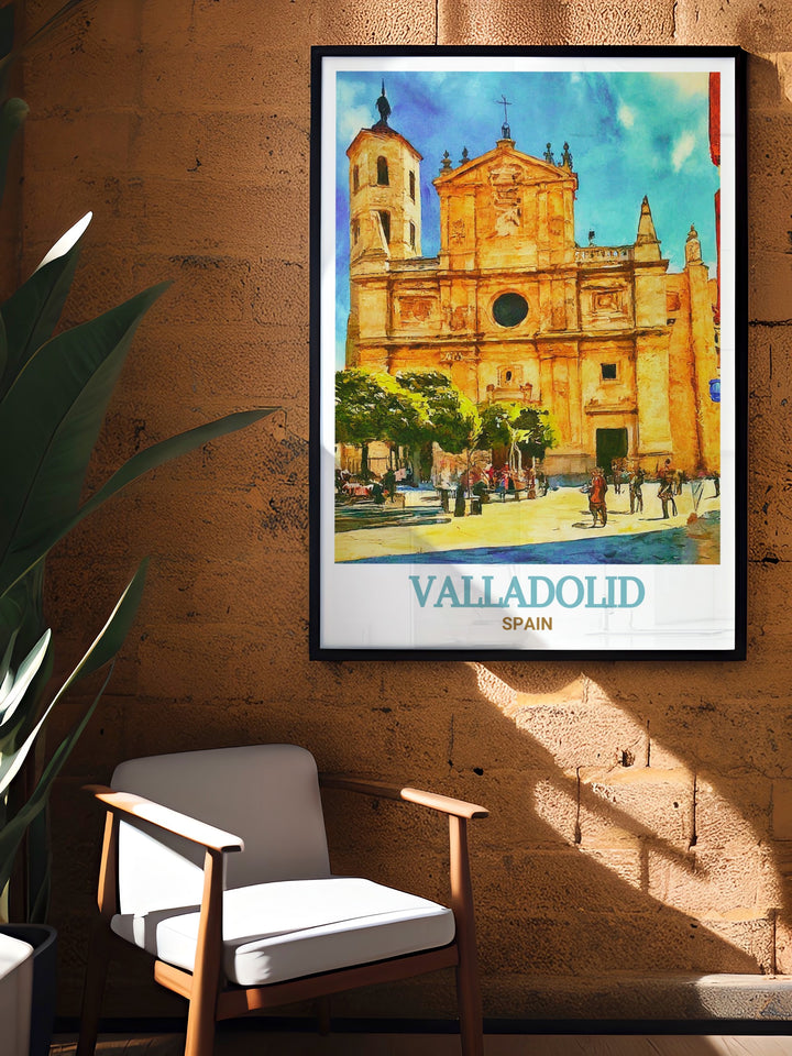 This Cathedral of Valladolid canvas art combines the beauty of Spanish architecture with modern décor. Perfect for art lovers and travelers, this canvas print offers a sophisticated take on Valladolids historical charm, making it a versatile addition to any home or office.