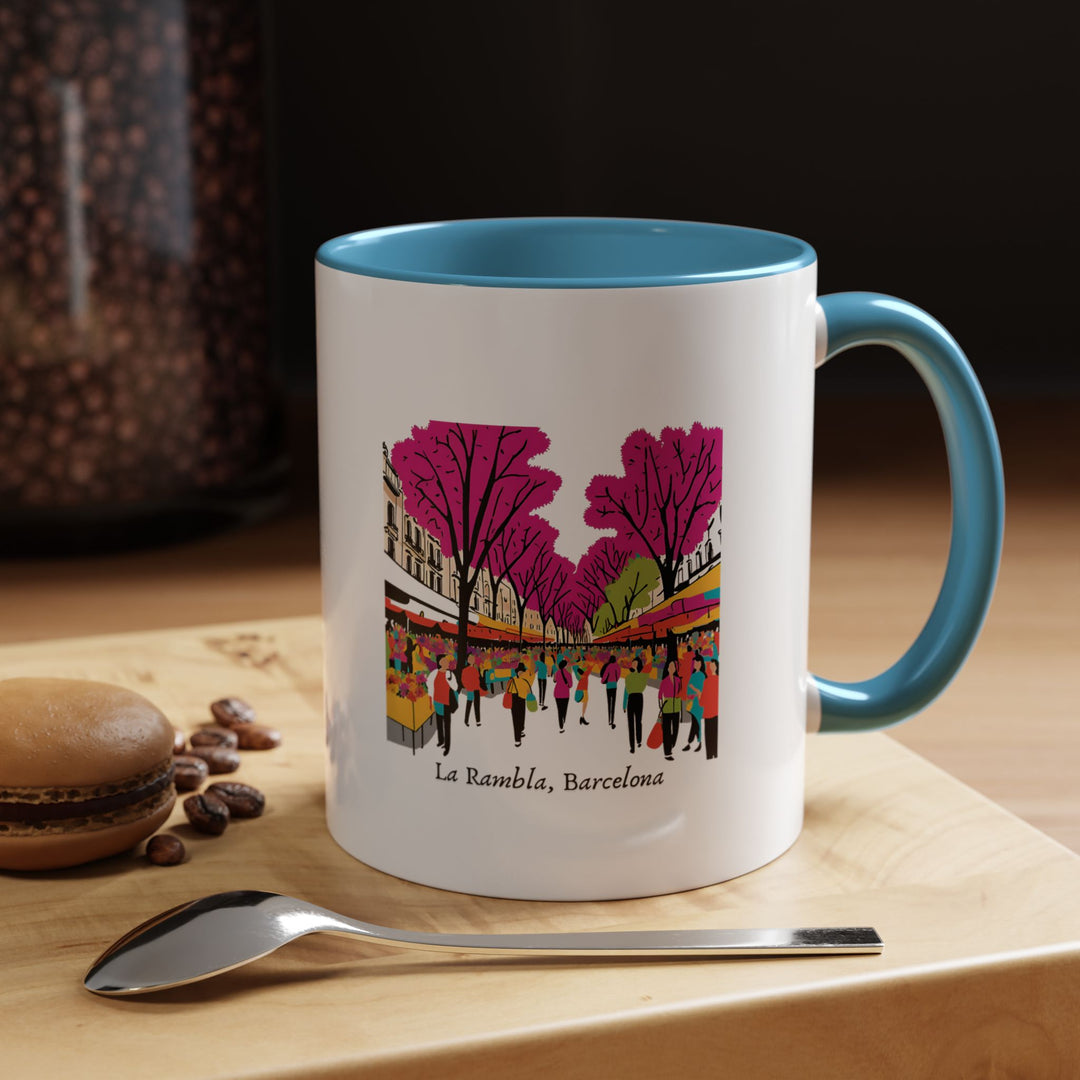 Celebrate the vibrant culture of Ra Lambla Barcelona with this elegant ceramic mug. Featuring detailed designs inspired by the city’s famous landmarks and picturesque views, it is dishwasher safe and microwave friendly, ideal for daily use or as a thoughtful gift for enthusiasts.