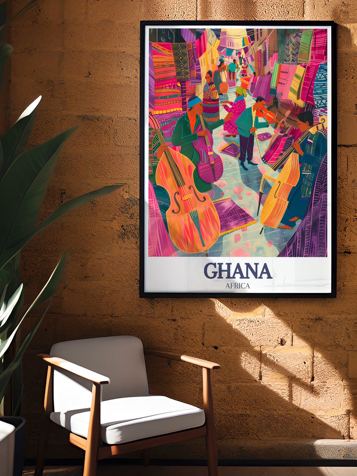 Capture the vibrant energy of Accra with this personalized travel print featuring Oxford Street. This Ghanaian poster is perfect for adding culture and style to your walls, or as a unique gift for those who love travel and exploration.