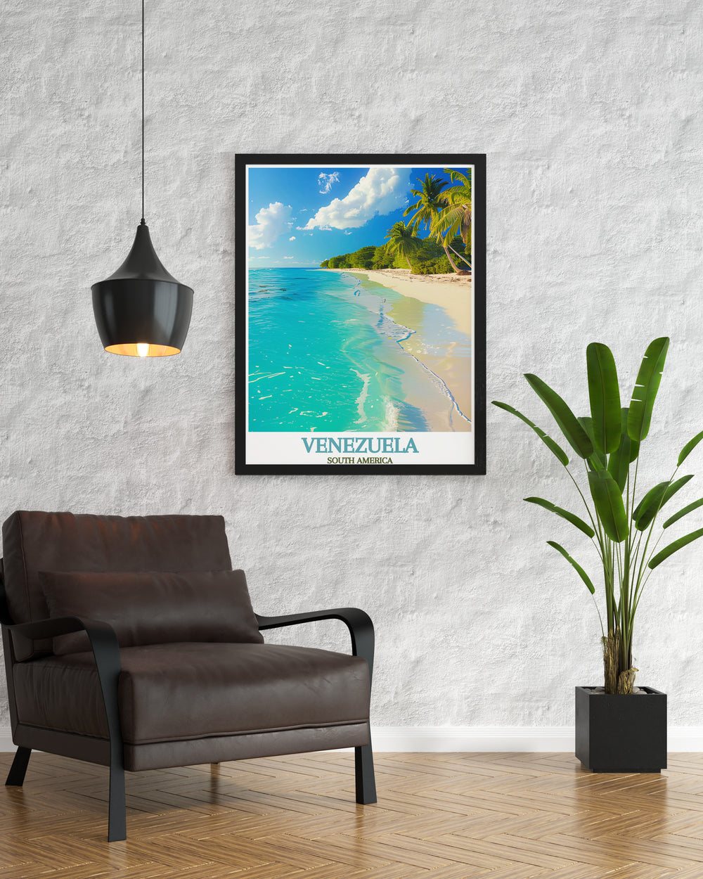 Angel Falls print and Morrocoy National Park artwork create an inviting and inspiring addition to any living room or bedroom offering detailed depictions of Venezuelas most famous landscapes perfect for those who appreciate nature and travel