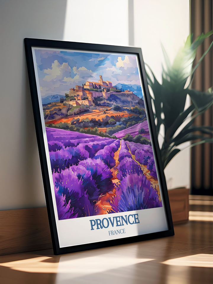 Add a touch of French elegance to your home with our Provence Wall Art showcasing Valensole Lavender Fields Gordes village and Vaucluse hill ideal for those who appreciate fine art and stunning landscapes.