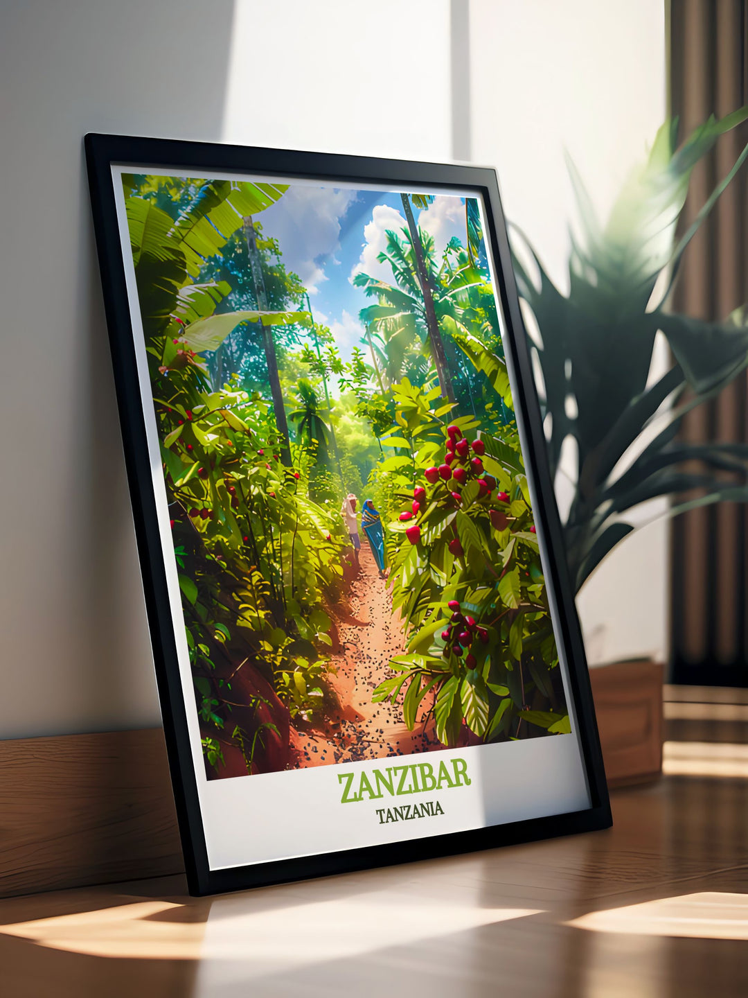 Captivating Spice Farms prints highlighting the enchanting landscapes and exotic spices of Zanzibar an excellent choice for anyone who loves travel and wants to bring a piece of paradise into their living space with beautifully crafted art.