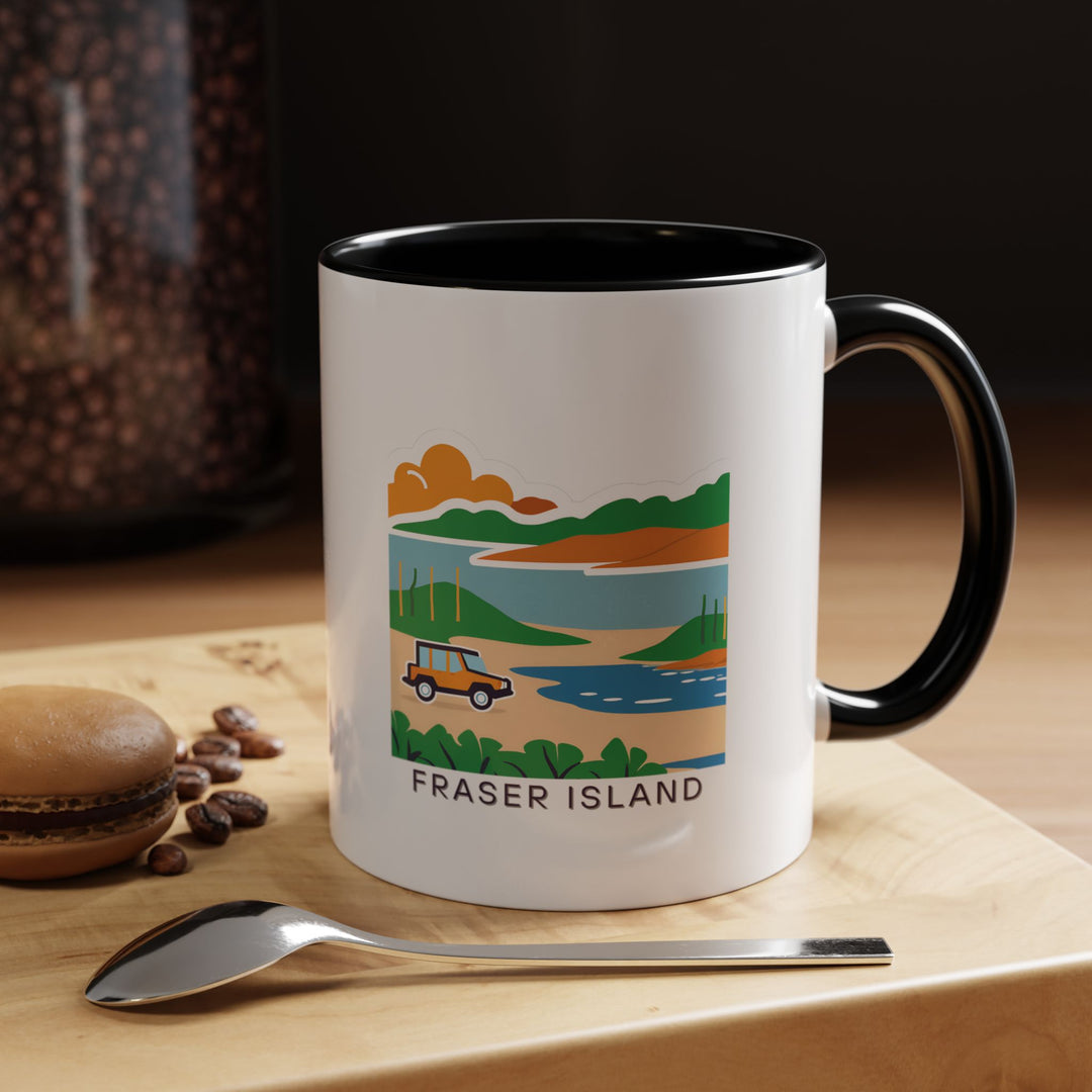 Enjoy your favorite beverage with this Fraser Island mug, highlighting the island’s unique landscapes and scenic charm. Dishwasher-safe and durable, it is a meaningful gift or keepsake for fans of Fraser Island’s beauty.