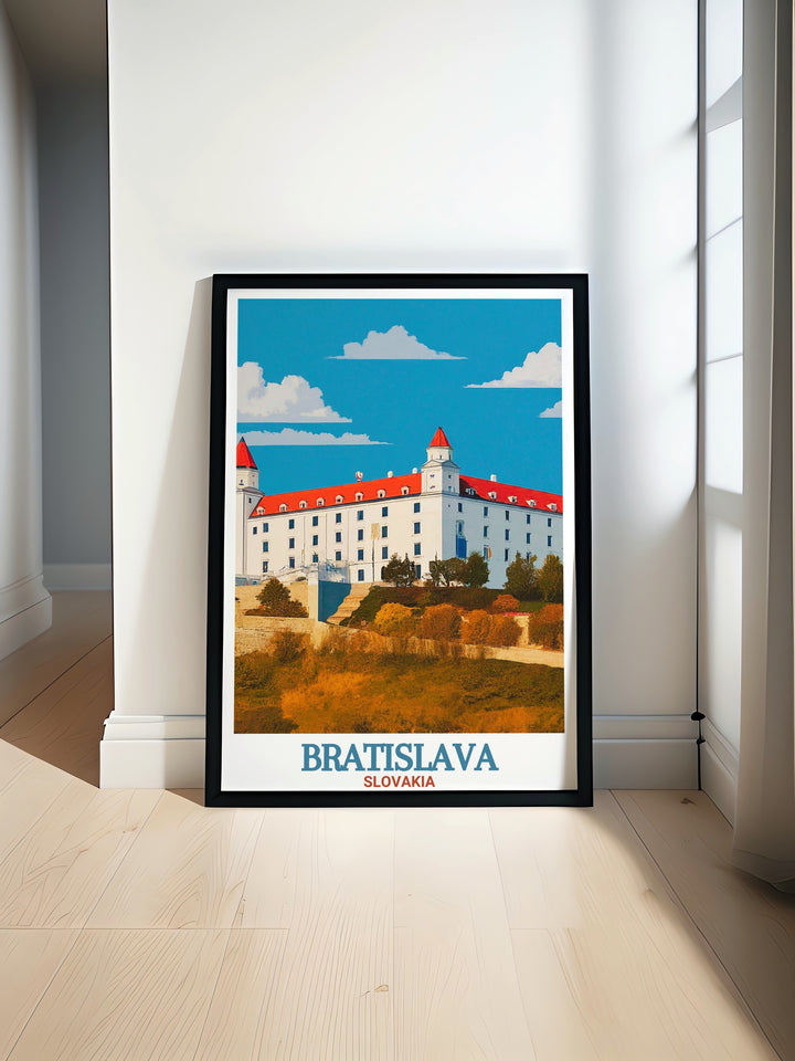 Bratislava Castle stunning prints showcasing the iconic landmark in Slovakia perfect for wall art and home decor featuring detailed artwork and vibrant colors a must have for travel enthusiasts and art lovers