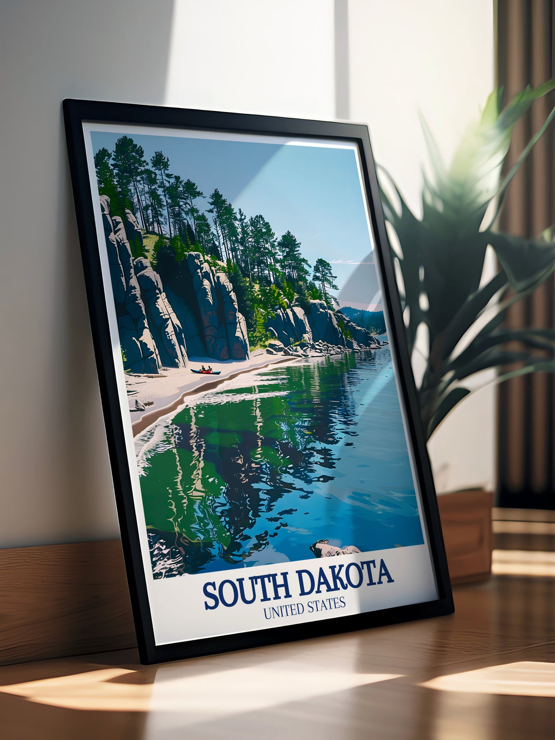 Stunning South Dakota art of Custer State Park Sylvan Lake a must have for elegant home decor and ideal Christmas gifts for travelers