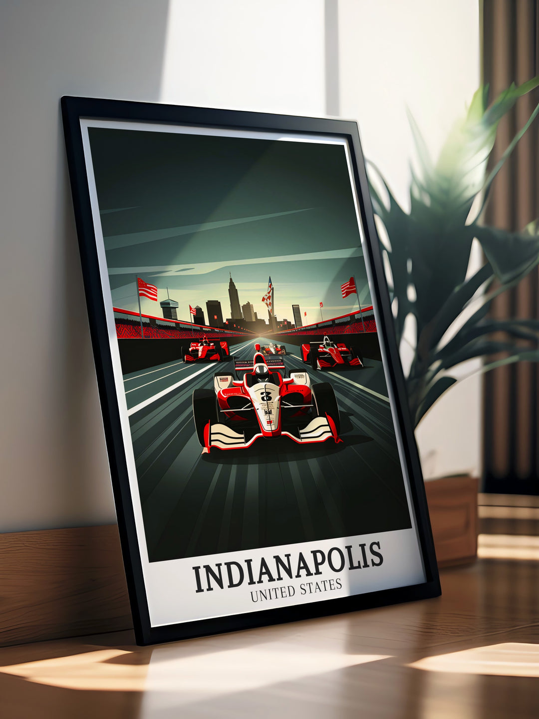 Motor Speedway Art Prints. Featuring detailed illustrations of the Indianapolis Motor Speedway and skyline, these art prints are perfect for anyone looking to add a touch of Indianas excitement to their home. Ideal for Indiana wall art and racing decor.