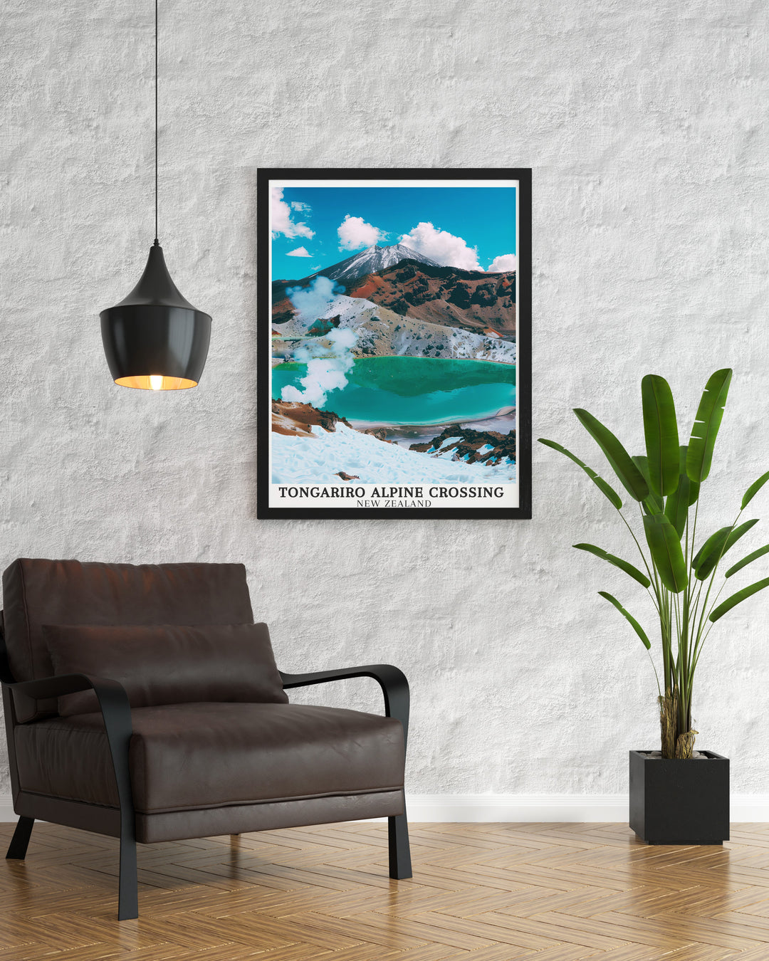 South Crater wall art brings the surreal, expansive beauty of this volcanic crater into your space. As part of the Tongariro Alpine Crossing, its a reminder of the natural wonders that await on this iconic New Zealand trail.