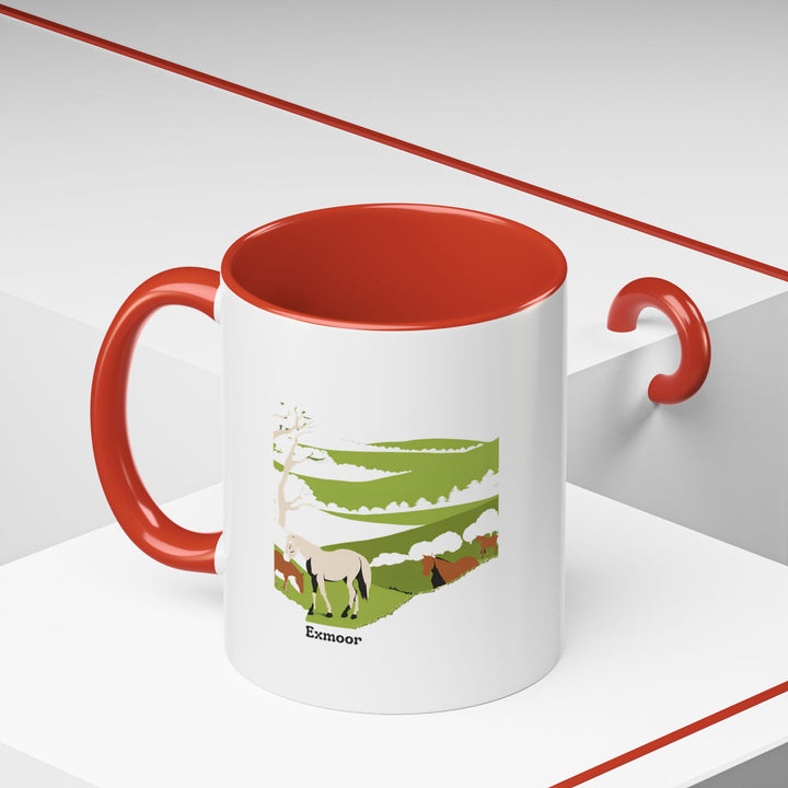 A beautifully crafted Exmoor mug that brings the charm of Exmoor National Park to your table. Its colorful design complements its sturdy ceramic construction. Perfect for hot beverages and a thoughtful gift for any occasion.