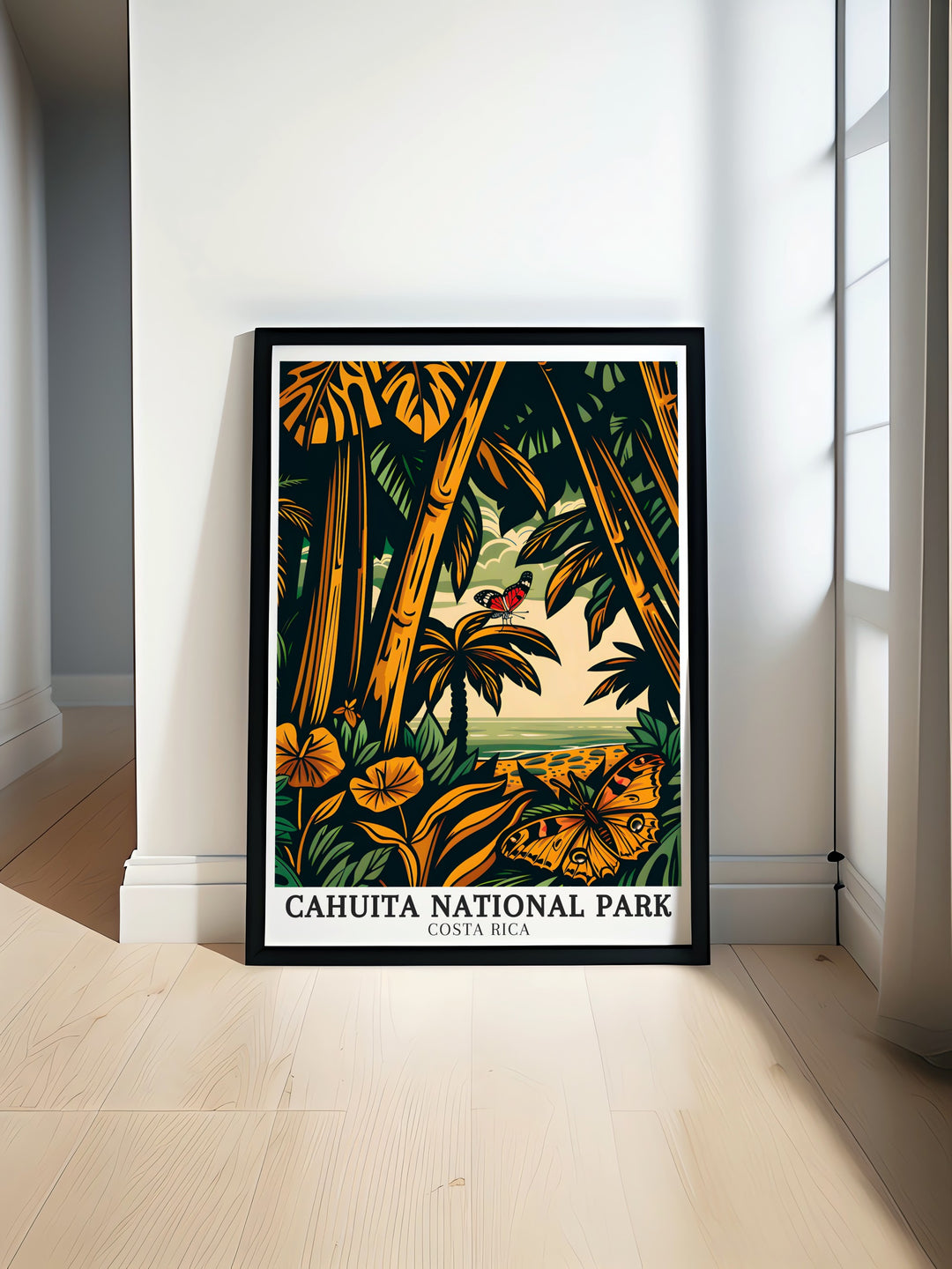 Limon Framed Art offers a detailed depiction of Cahuita National Park, from its wildlife filled rainforests to its serene coastline. This framed art piece celebrates the natural beauty of Costa Ricas eastern shores, making it an ideal gift or décor item.