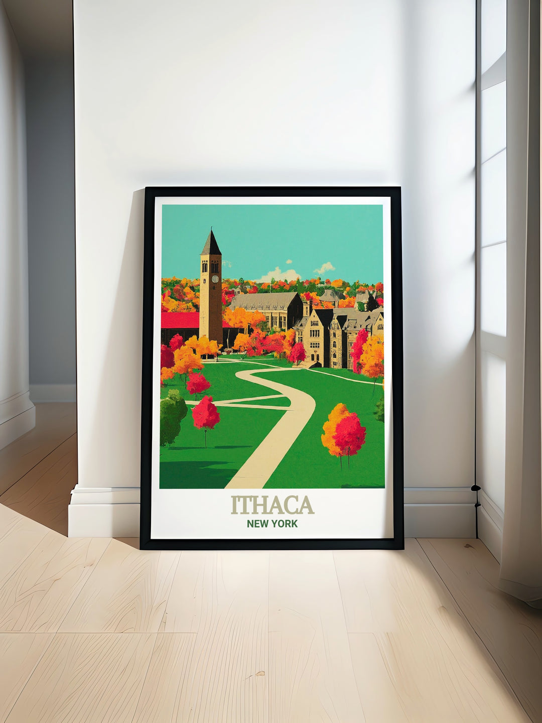 a picture of a poster of a city