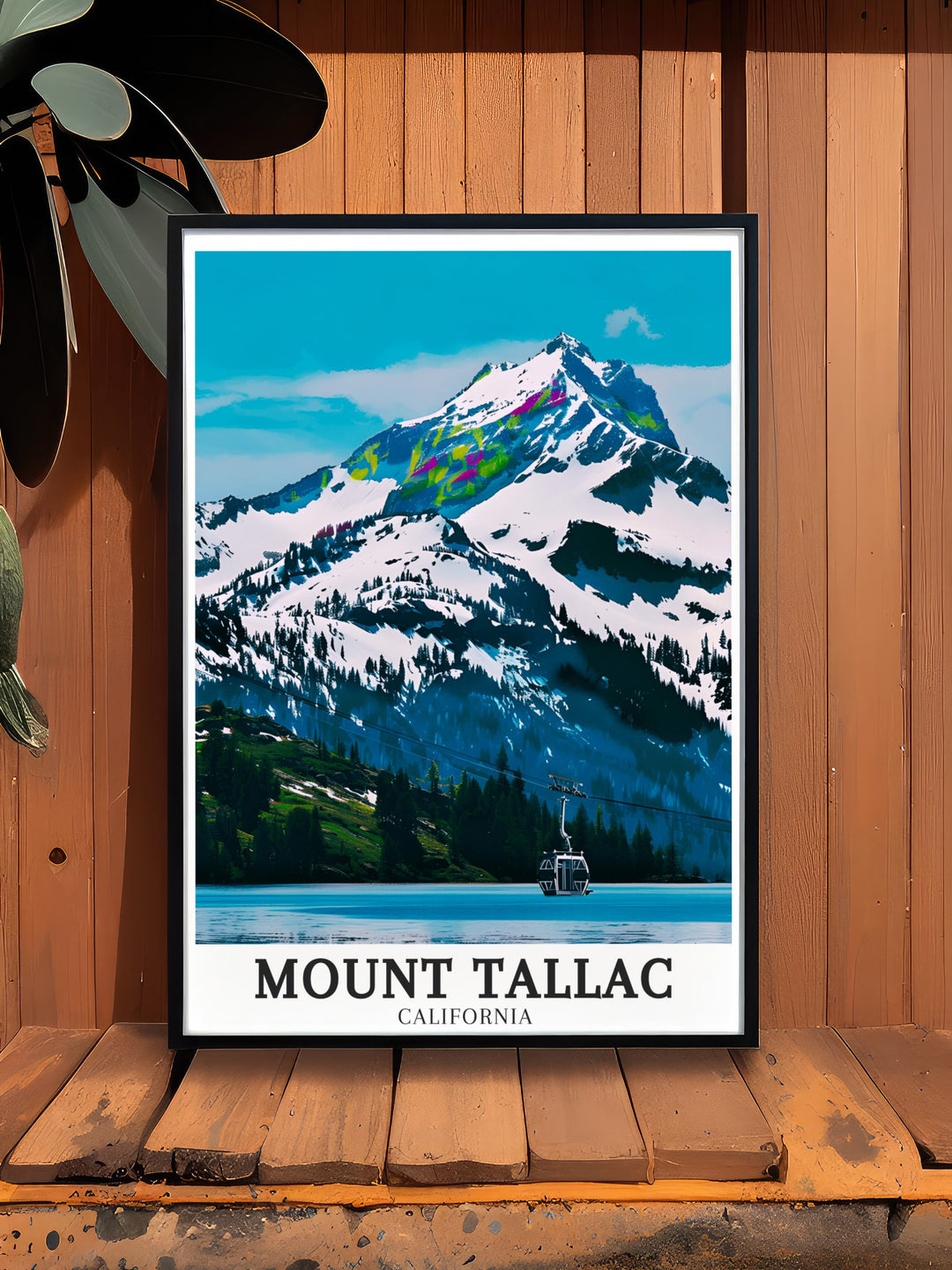 Showcasing the picturesque landscapes of Lake Tahoe and Mount Tallac, this canvas art captures the heart of Californias natural beauty, perfect for travelers and nature lovers.