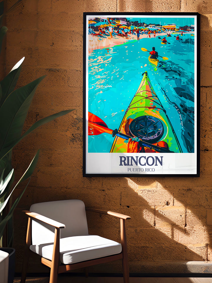 Costa Rica wall art depicting the iconic Rincon de la Vieja volcano and the bioluminescent glow of Mosquito Bay. This print is ideal for creating a tranquil and adventurous atmosphere in any room, celebrating the wonders of Costa Ricas natural beauty.