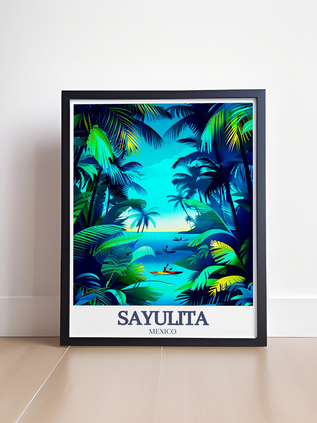 Capture the magic of Sayulita with this vibrant travel print, showcasing both Sayulita Beach and Los Muertos Beach. A must have for beach lovers and travelers, this artwork brings Mexicos coastal beauty into your home.