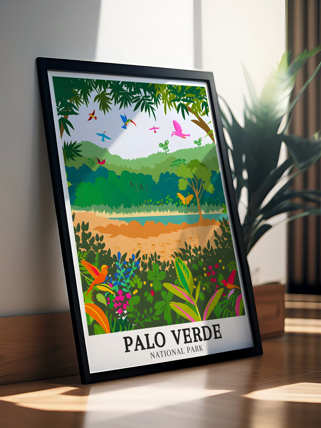 Add a piece of Costa Rica to your home with this Palo Verde art print featuring the Arenal Tempisque Conservation Area and Tempisque River ideal for those who appreciate wildlife and exotic landscapes as part of their home or office decor collection.