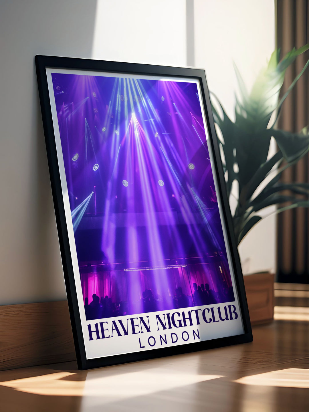 Featuring Heaven Nightclub, this art print highlights the dynamic atmosphere and cultural heritage of one of Londons most famous nightclubs.