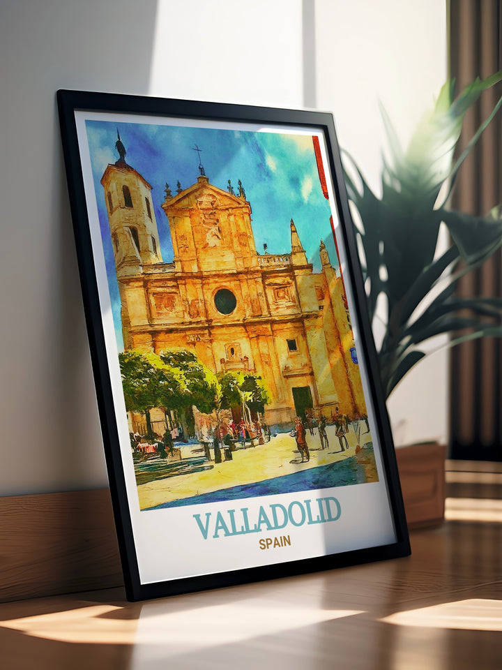 Bring a piece of Spanish history into your home with this Valladolid poster print featuring the Cathedral of Valladolid. Ideal for art collectors and travelers, this wall art celebrates the architectural heritage of Spain while offering a sophisticated touch to your living space.