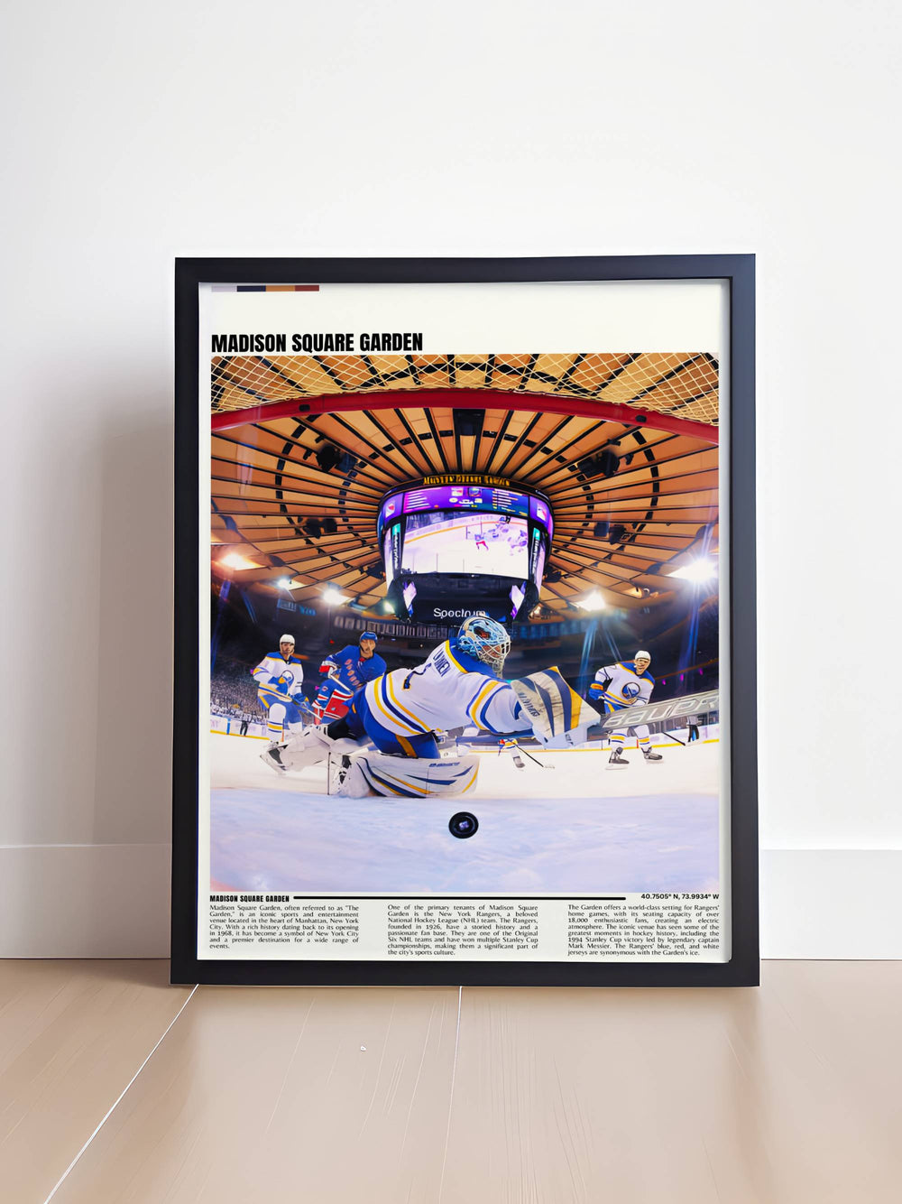 Celebrate the spirit of the New York Rangers with this vibrant Rangers Print showcasing iconic players perfect for Fathers Day Gifts and adding Madison Square Garden charm to any room