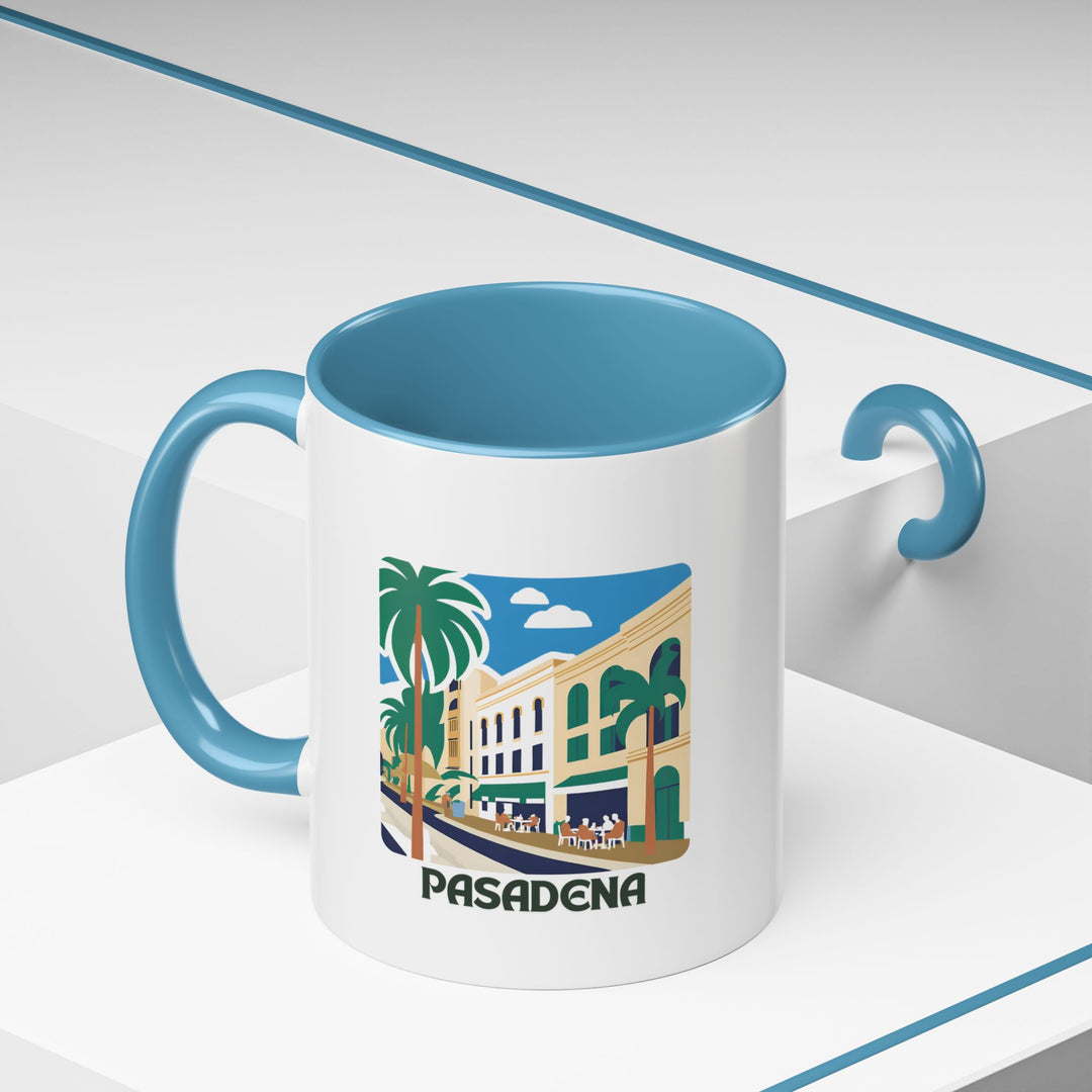 This Pasadena mug highlights the beauty and tradition of one of Southern California’s most renowned cities. Crafted from durable ceramic, it is dishwasher safe and makes a thoughtful gift for travel enthusiasts and cultural admirers.