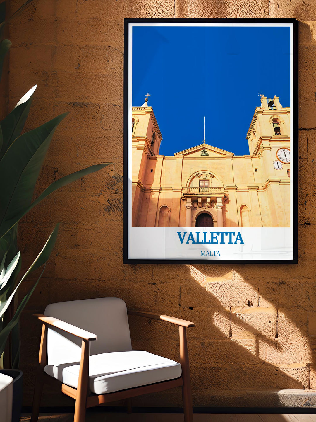 St. Johns Co Cathedral modern art is ideal for those who love Maltas rich culture and history a stunning Malta poster gift or Valetta travel gift this print offers a unique portrayal of Valletta and is perfect as a Malta vacation gift for loved ones