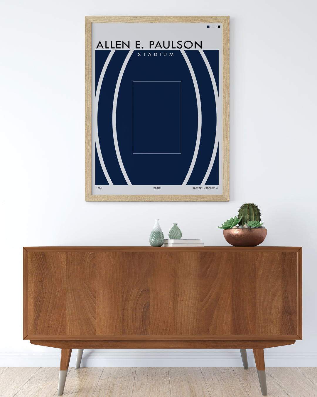 Georgia Southern football artwork highlighting Paulson Stadium as a tribute to Eagles fans and perfect for GATA Southern supporters